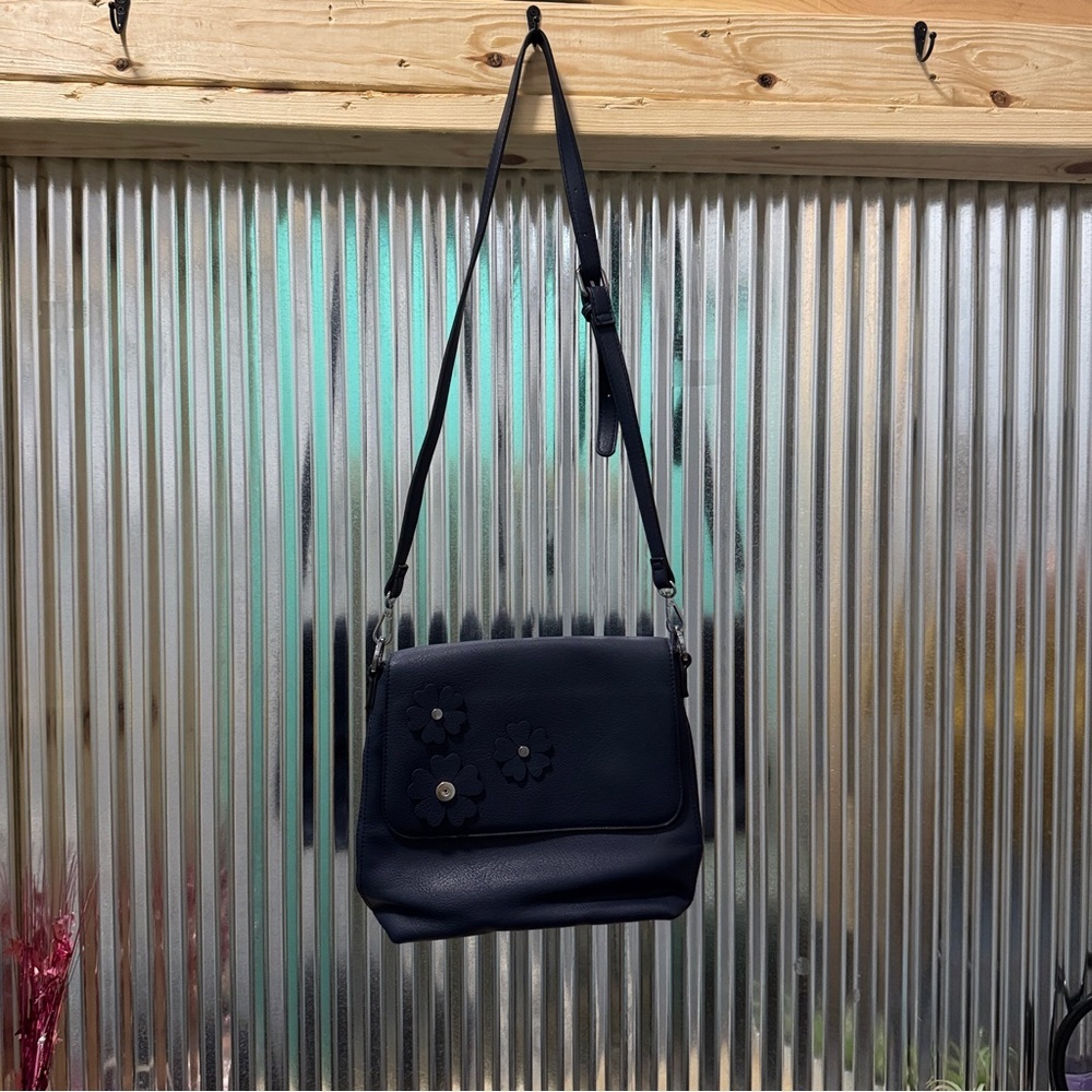 Magnolia &‎ Vine Stylish Blue Crossbody Bag with Adjustable Strap